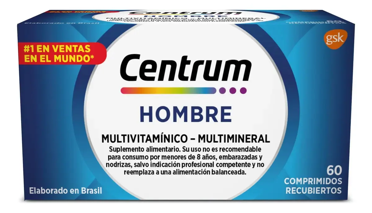 Centrum Hombre Multivitamínico Multimineral (60 comprimidos)
