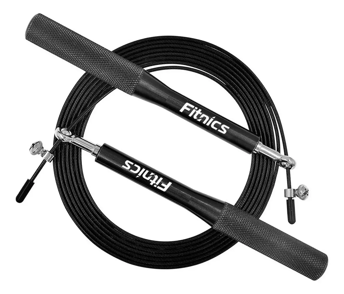 Fitnics Cuerda de Saltar de Velocidad Ajustable