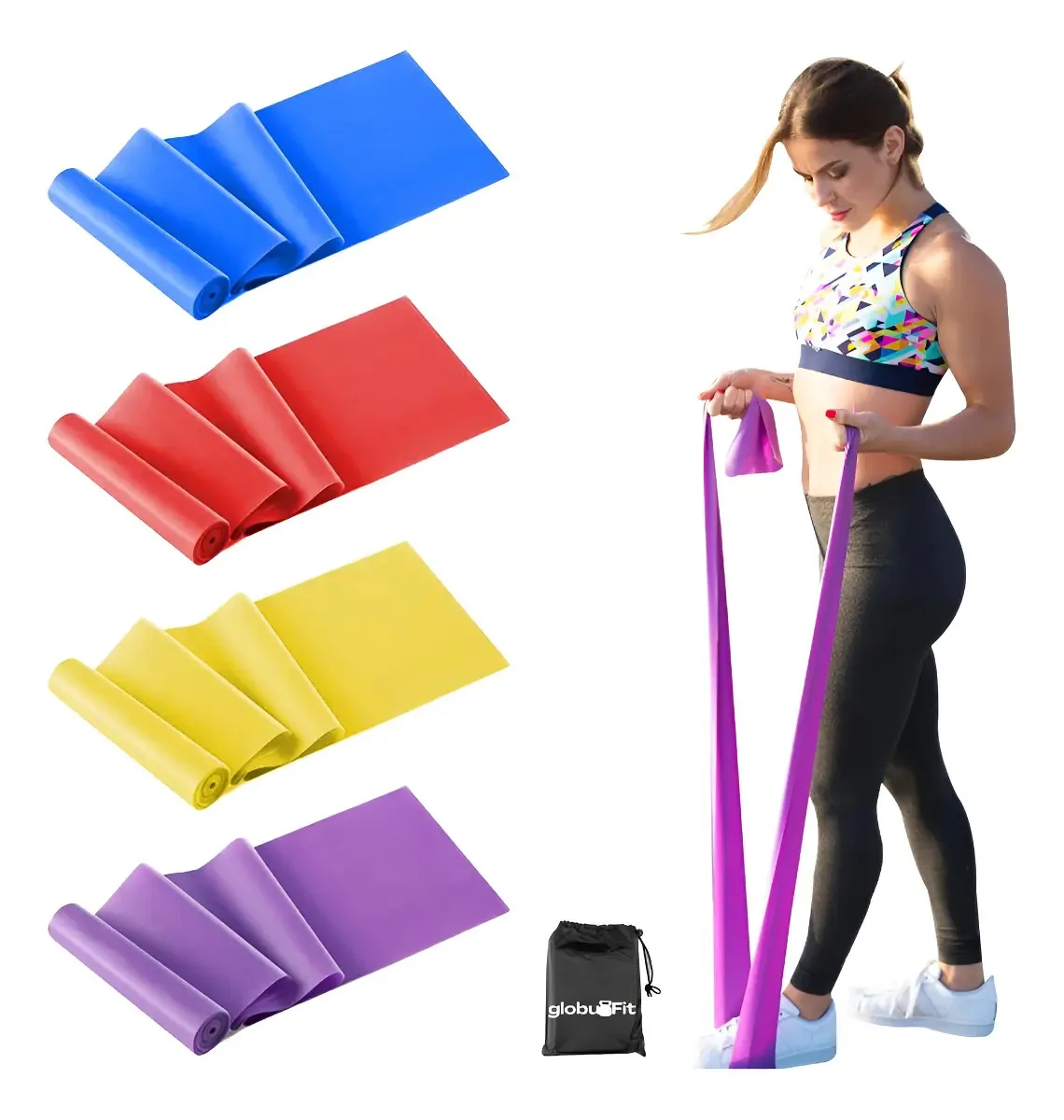 globuFit Set de 4 Bandas Elásticas de Resistencia