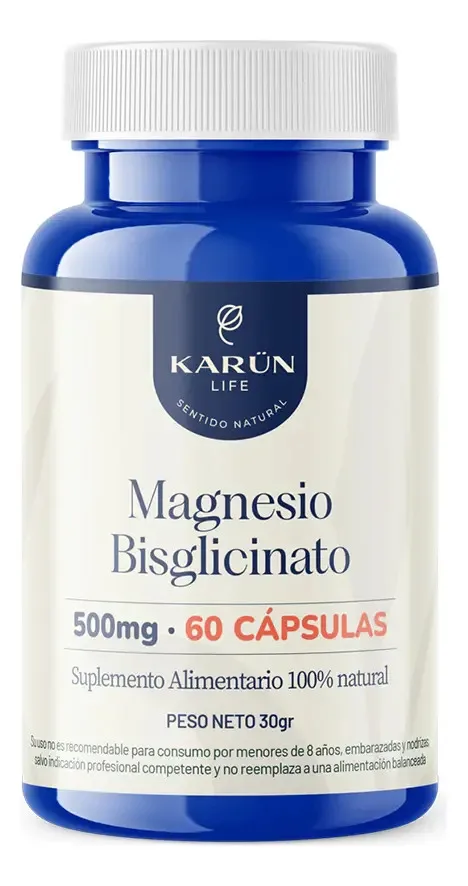 Karun Life Magnesio Bisglicinato (60 cápsulas)